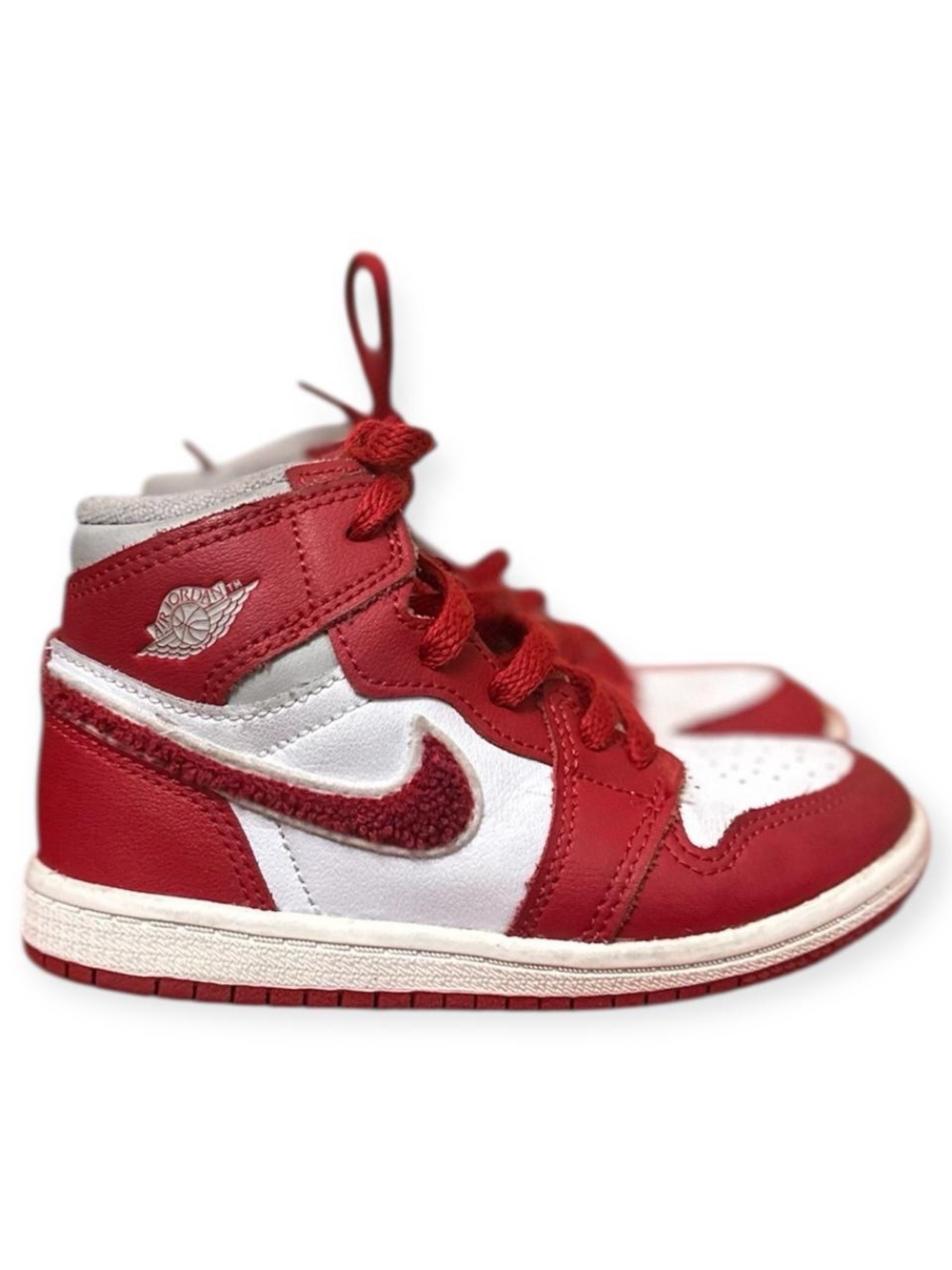Red Nike Air Jordan 1 Retro Toddler Sneakers